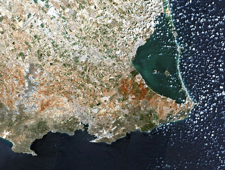 Imagen RGB de Sentinel-2 del Mar Menor