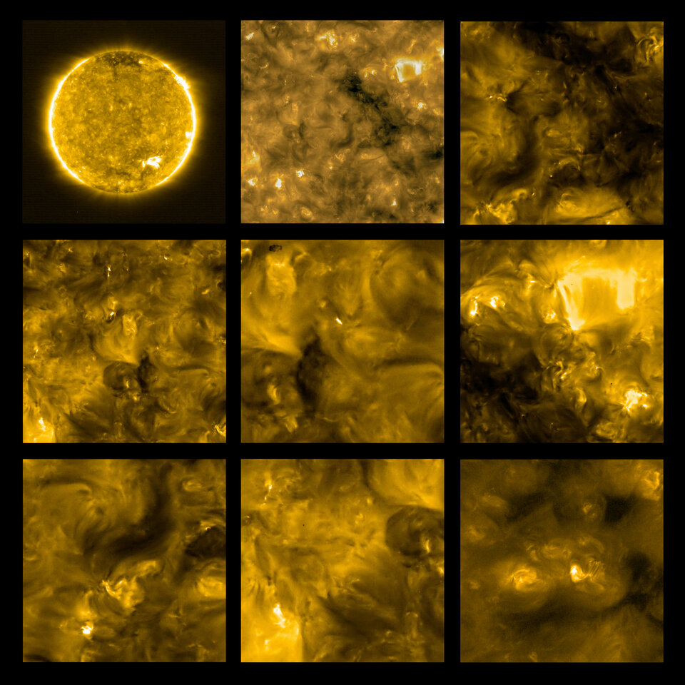 Imagen capturada por Solar Orbiter