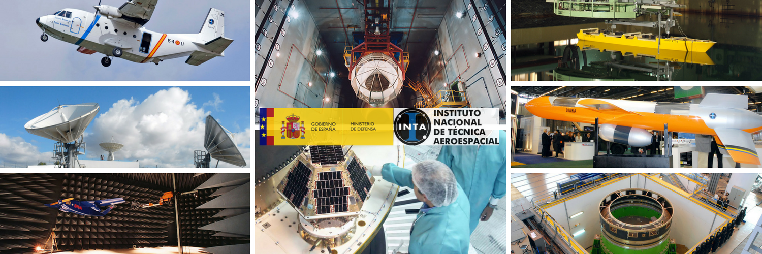 Composición imágenes áreas del INTA: Aeronáutica, Terrestre, Naval, Espacial
