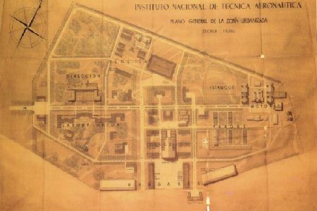 Plano antiguo de las instalaciones de INTA