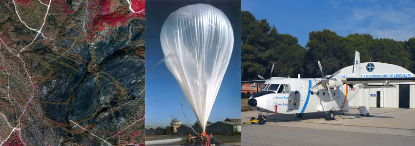 Airborne remote sensing and stratospheric balloon