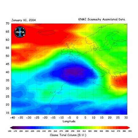 Nivel Ozono Enero 2004